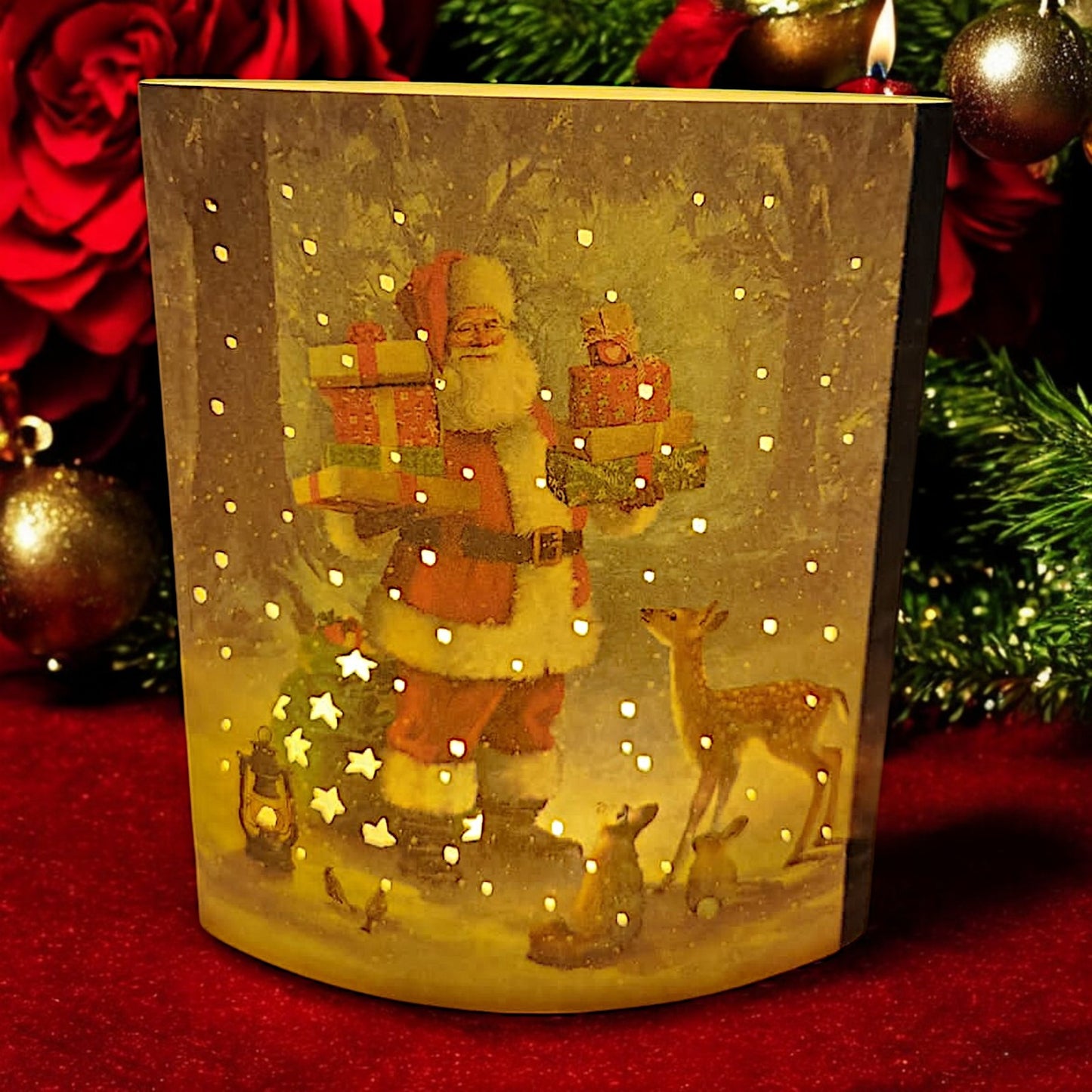 Santa's Magical Winter Wonderland Light-Up Display
