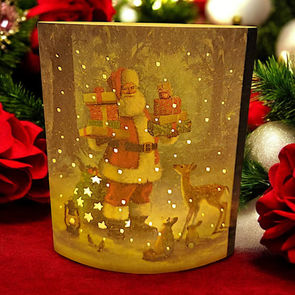 Santa's Magical Winter Wonderland Light-Up Display