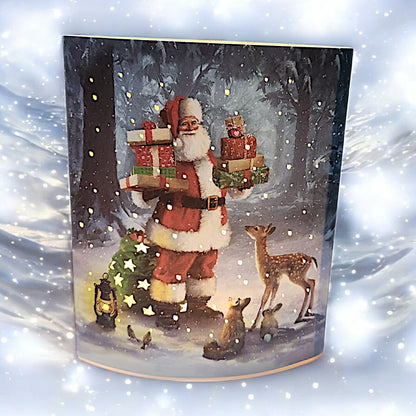Santa's Magical Winter Wonderland Light-Up Display