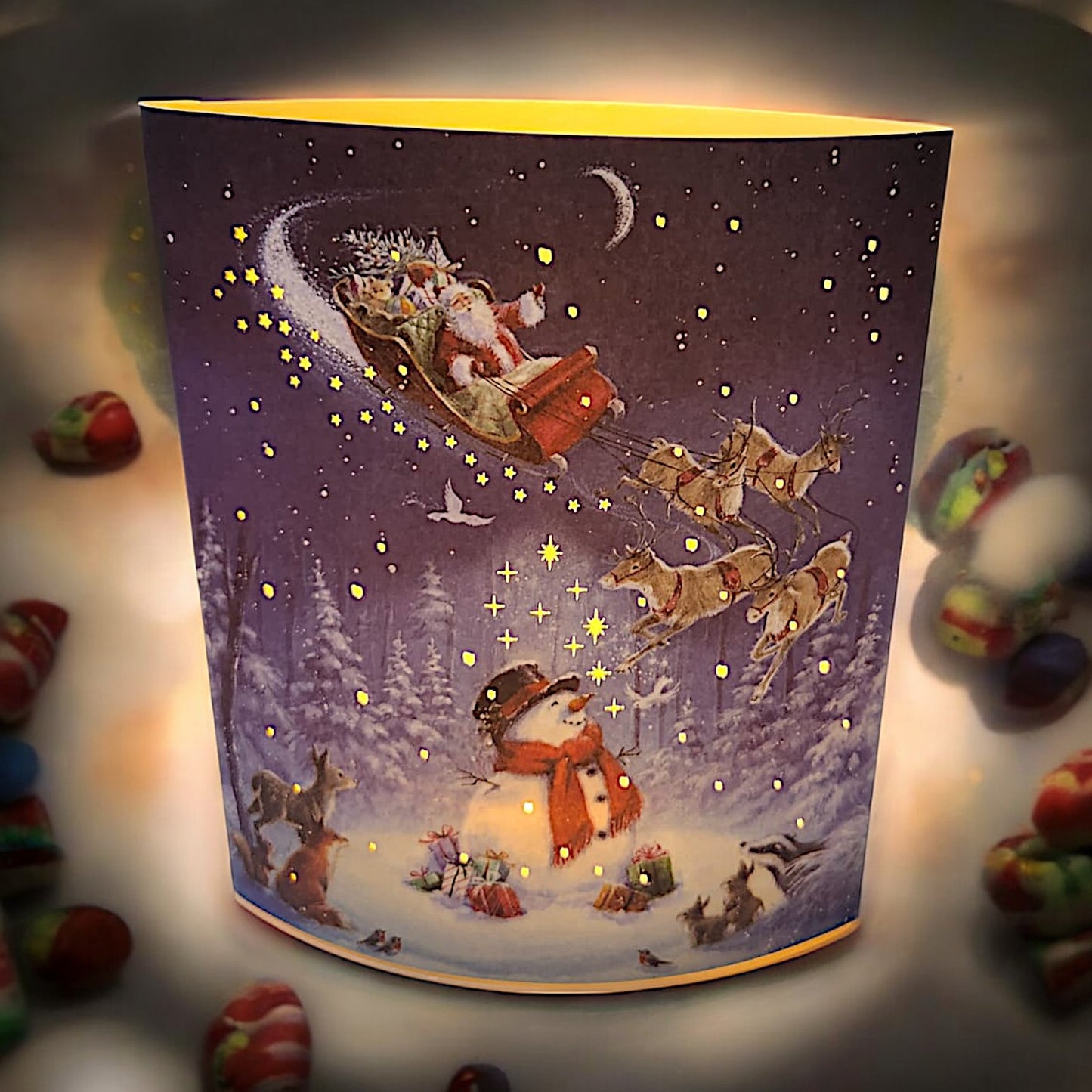Santa's Magical Winter Wonderland Light-Up Display