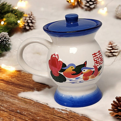 Unique Chinese-Style Ceramic Chamber Pot Shaped Tea Cup