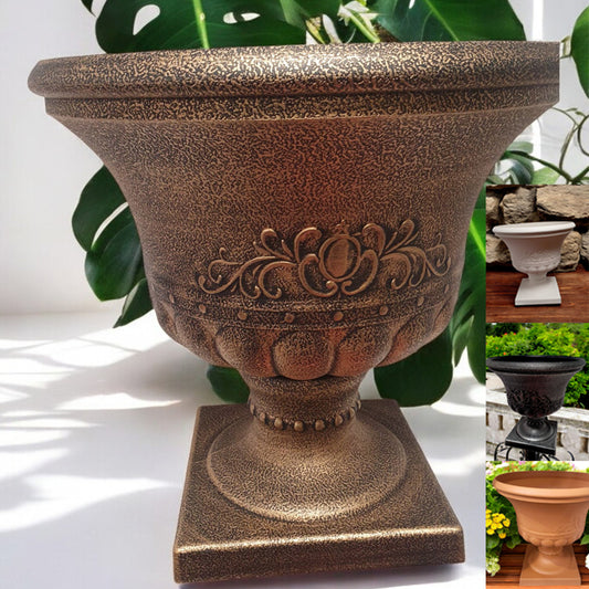 Elegant Decorative Garden Planter Classic Urn Style Lightweight & Durable