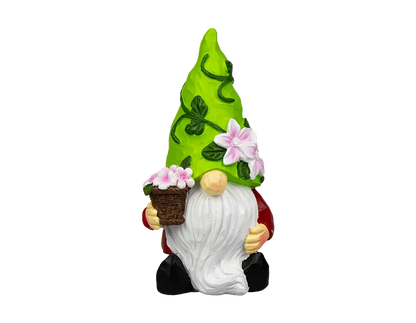 Flower Hat Garden Gonk Ornament  20cm Outdoor & Indoor Decoration  Charming Gnome Figurine
