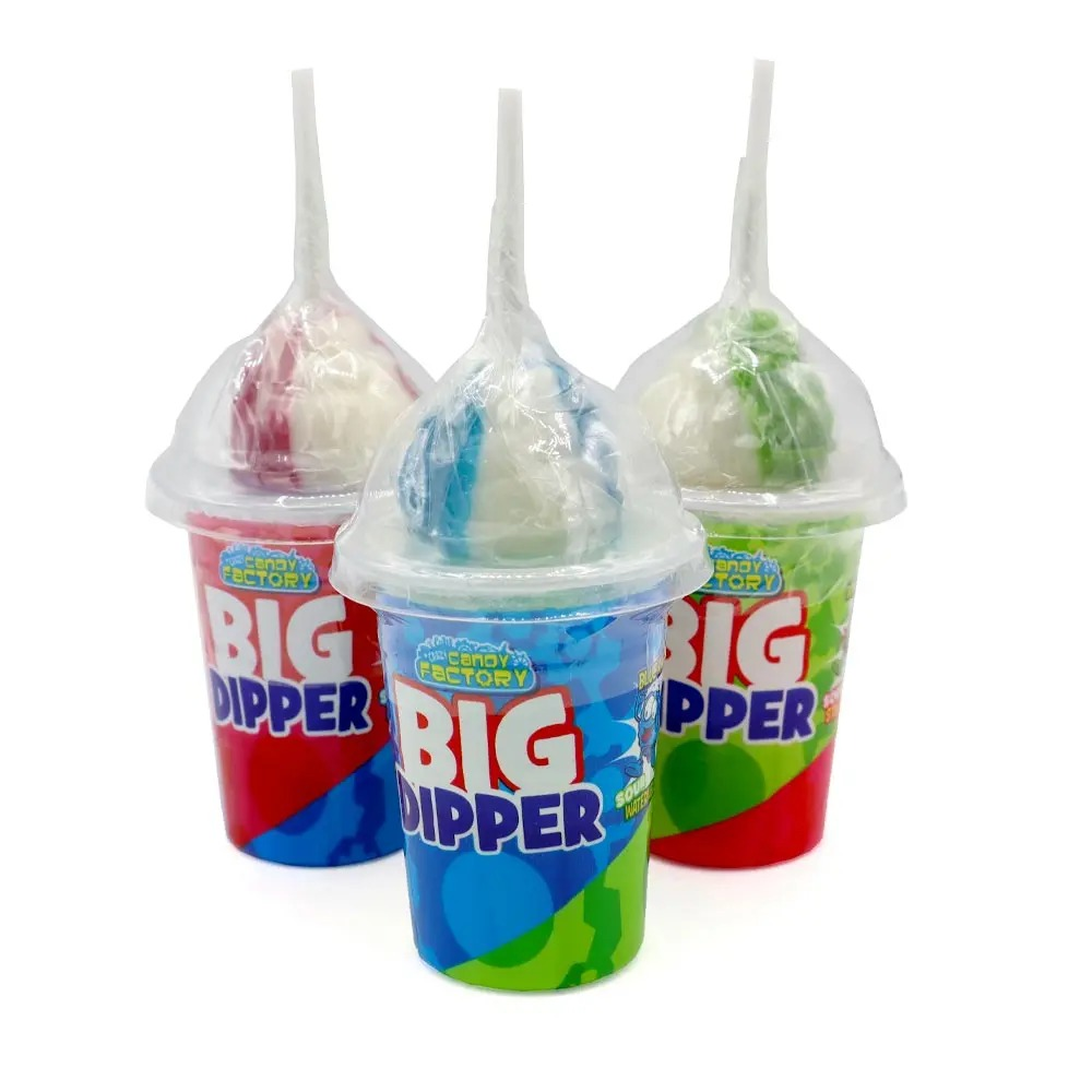 Fruit Flavoured Lollipop with Sour Sherbet Dip – Blue Raspberry & Watermelon, Strawberry & Blue Razz or Watermelon & Strawberry