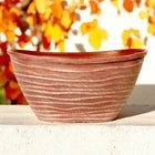 Dune Oval Planter 51cm – Powdered Brick Terracotta Plastic Pot  Lightweight Outdoor Garden Planters Single or Multipack (1, 2, 3, 4 Pots)