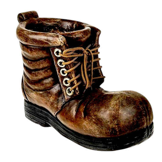 Decorative Garden Boot Planter – Unique Resin Patio Ornament | Rustic Plant Pot for Outdoor & Indoor Use