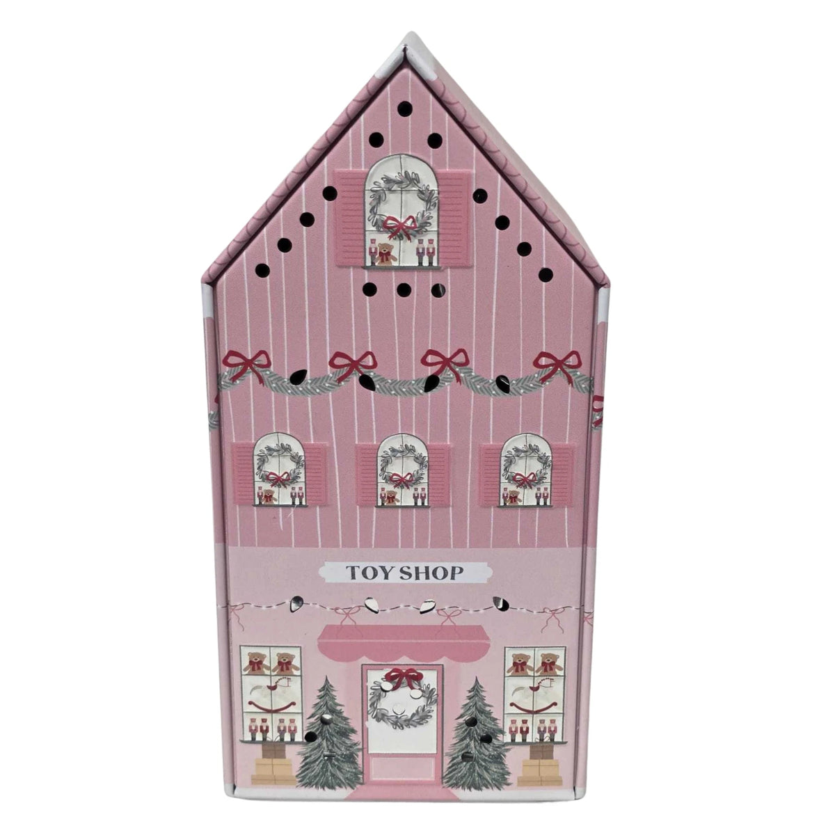 Christmas Light Up House Gift Tins – Sweet & Biscuit Collection