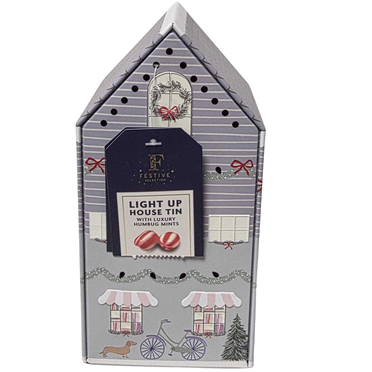 Christmas Light Up House Gift Tins – Sweet & Biscuit Collection