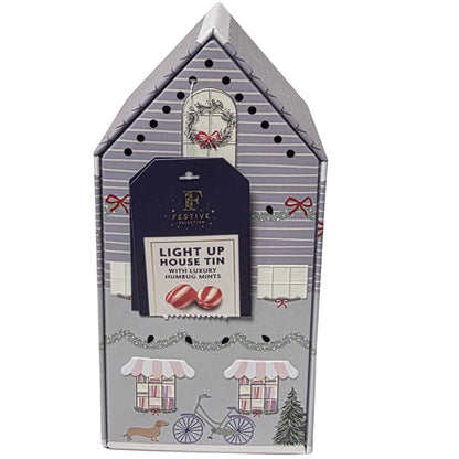 Christmas Light Up House Gift Tins – Sweet & Biscuit Collection