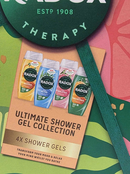 Shower Gel Gift Set 4 x 225ml | Assorted Fresh & Fruity Body Wash Collection | 900ml