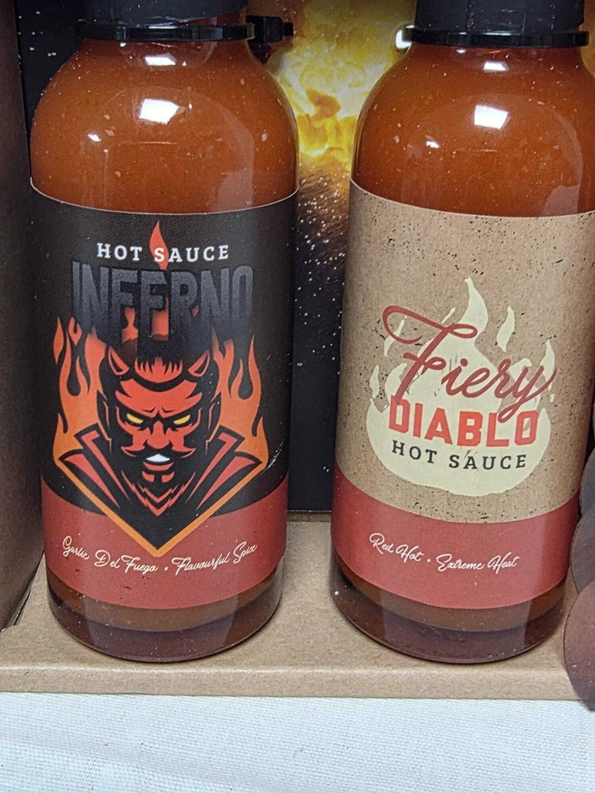 4 Bottle Hot Sauce Gift Set 180g – Red Chilli, Garlic, Jalapeño & Habanero Selection