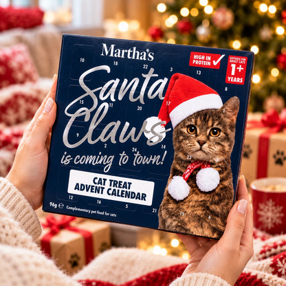 Martha’s Christmas Cat Treat Advent Calendar 96g – 120 Treats in 3 Flavours