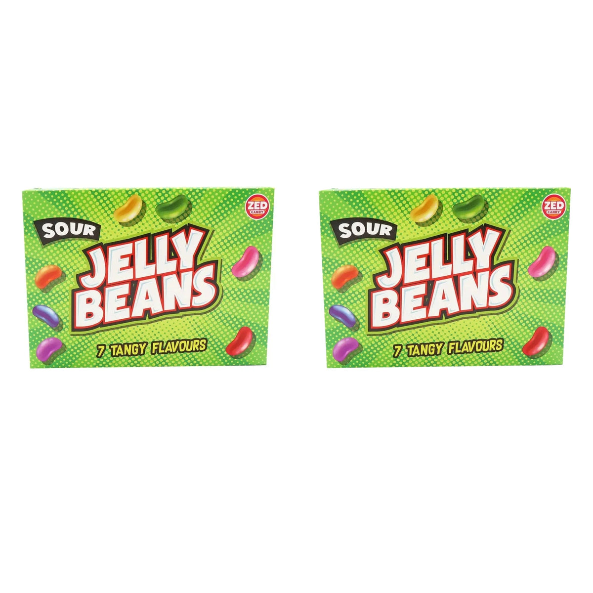 Zed Candy Sour Jelly Beans 120g Fruity Sweets Packs of 2, 6 or 12