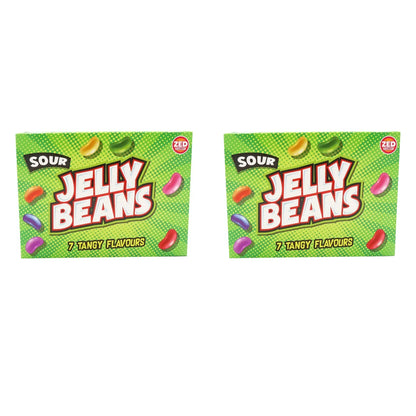 Zed Candy Sour Jelly Beans 120g Fruity Sweets Packs of 2, 6 or 12