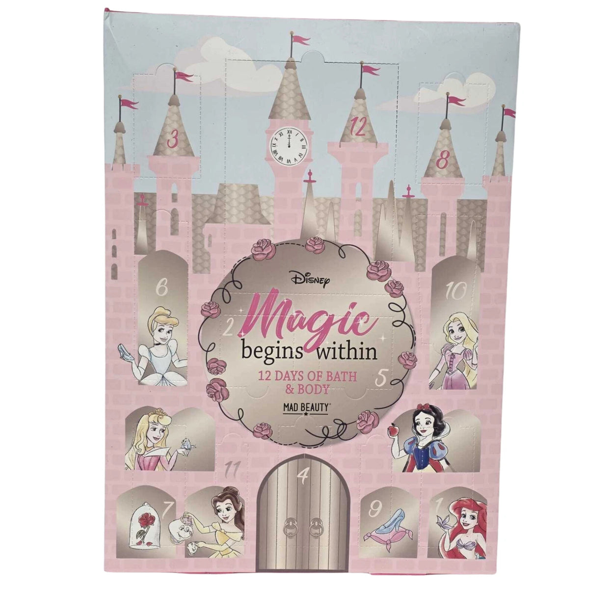 12 Day Bath, Body & Beauty Advent Calendar Gift Set – Pink Princess Castle