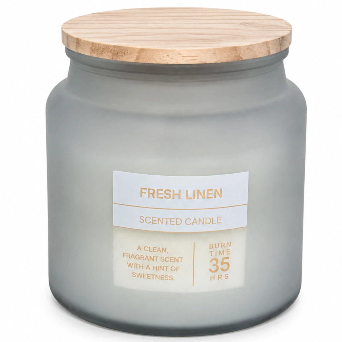 Scented Frosted Glass Jar Candle 300g – Approx. 35 Hour Burn Time – Choice of 4 Fragrances