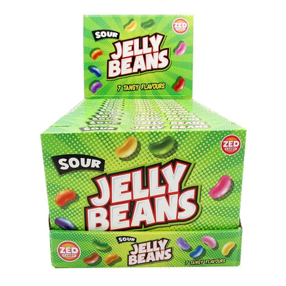 Zed Candy Sour Jelly Beans 120g Fruity Sweets Packs of 2, 6 or 12