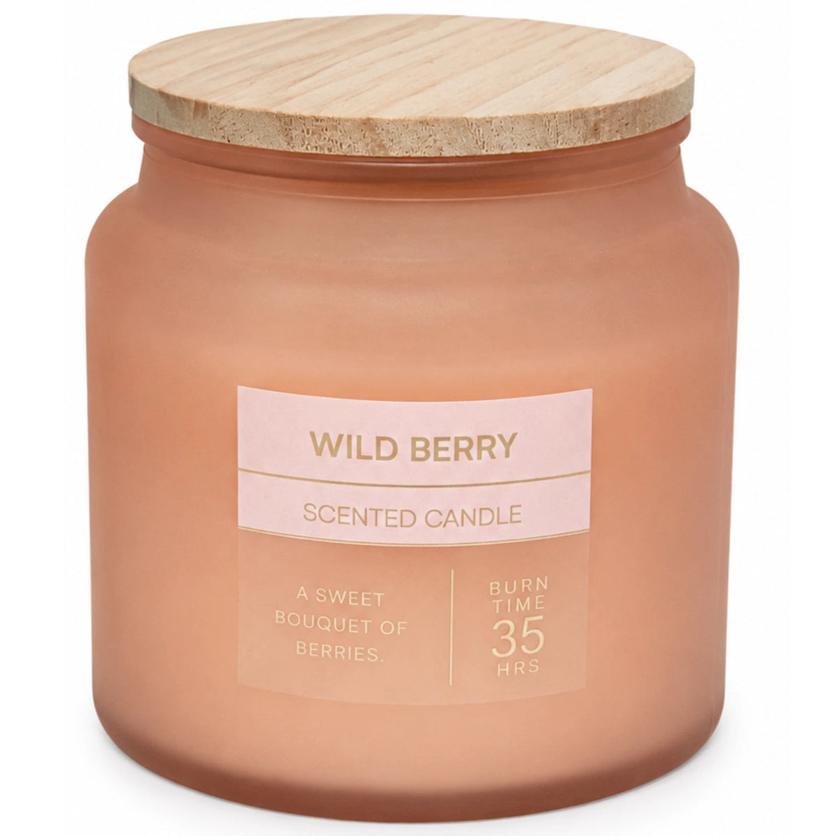 Scented Frosted Glass Jar Candle 300g – Approx. 35 Hour Burn Time – Choice of 4 Fragrances