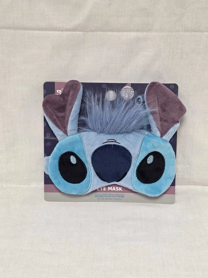 Blue Plush Character Sleep Eye Mask with 3D Ears & Elasticated Strap – Travel & Relaxation