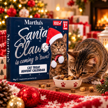 Martha’s Christmas Cat Treat Advent Calendar 96g – 120 Treats in 3 Flavours