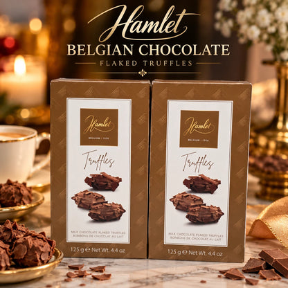 Hamlet Belgian Milk Chocolate Flaked Truffles 125g – Single or Pack of 2