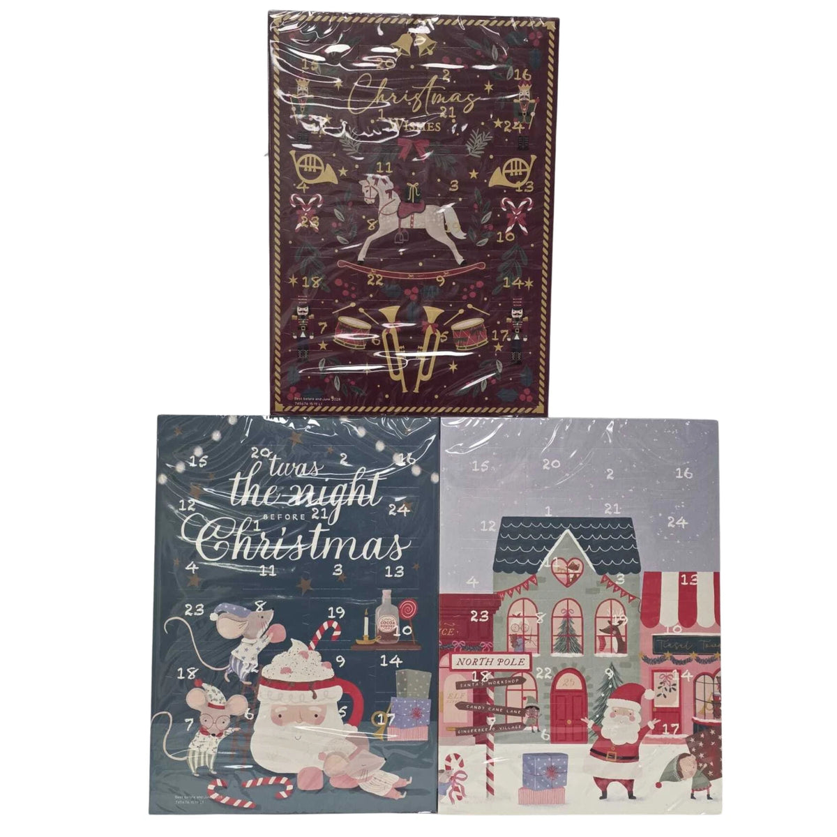 Christmas Advent Calendar 24 Day Cocoa & Hazelnut Treats – 3 Designs