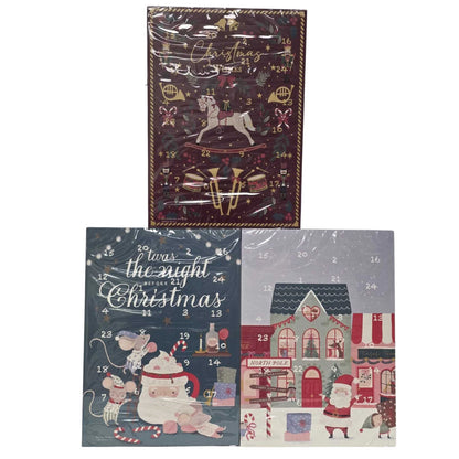 Christmas Advent Calendar 24 Day Cocoa & Hazelnut Treats – 3 Designs