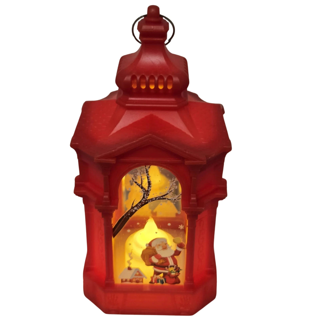 Christmas LED Decorative Lanterns Santa Snowman Battery Lights 20cm