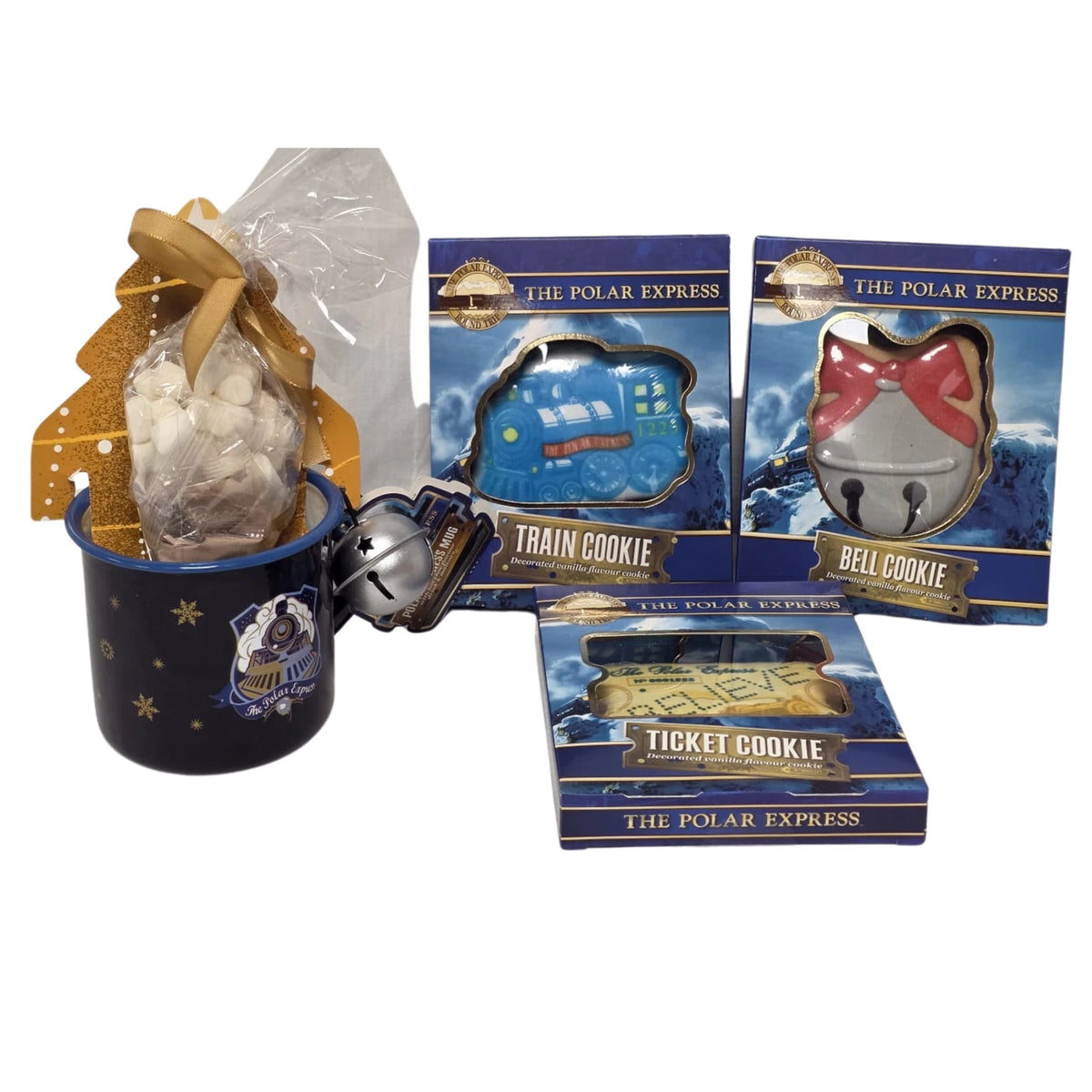 The Polar Express Christmas Mug Gift Set with Hot Chocolate & 3 Cookies