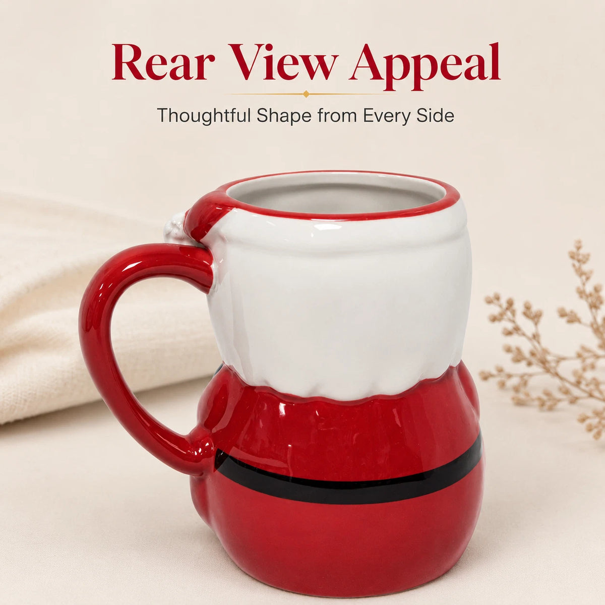 Novelty Ceramic Character Mug – Choice of 7 Animal & Santa Designs