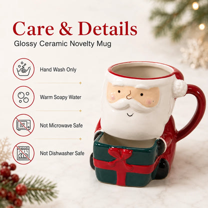 Novelty Ceramic Character Mug – Choice of 7 Animal & Santa Designs