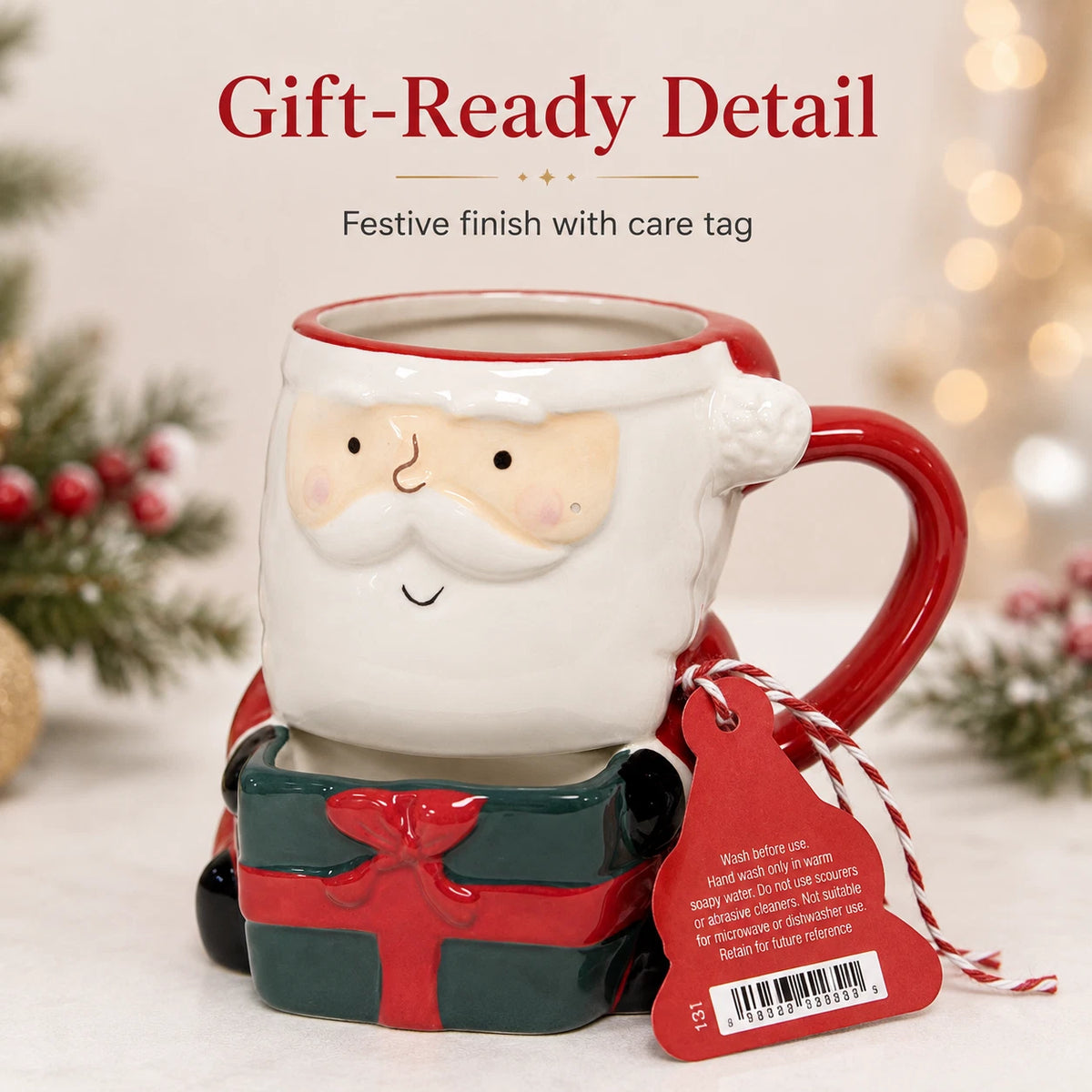 Novelty Ceramic Character Mug – Choice of 7 Animal & Santa Designs
