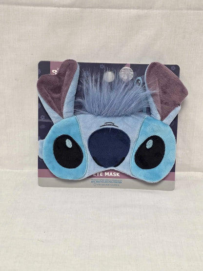 Blue Plush Character Sleep Eye Mask with 3D Ears & Elasticated Strap – Travel & Relaxation