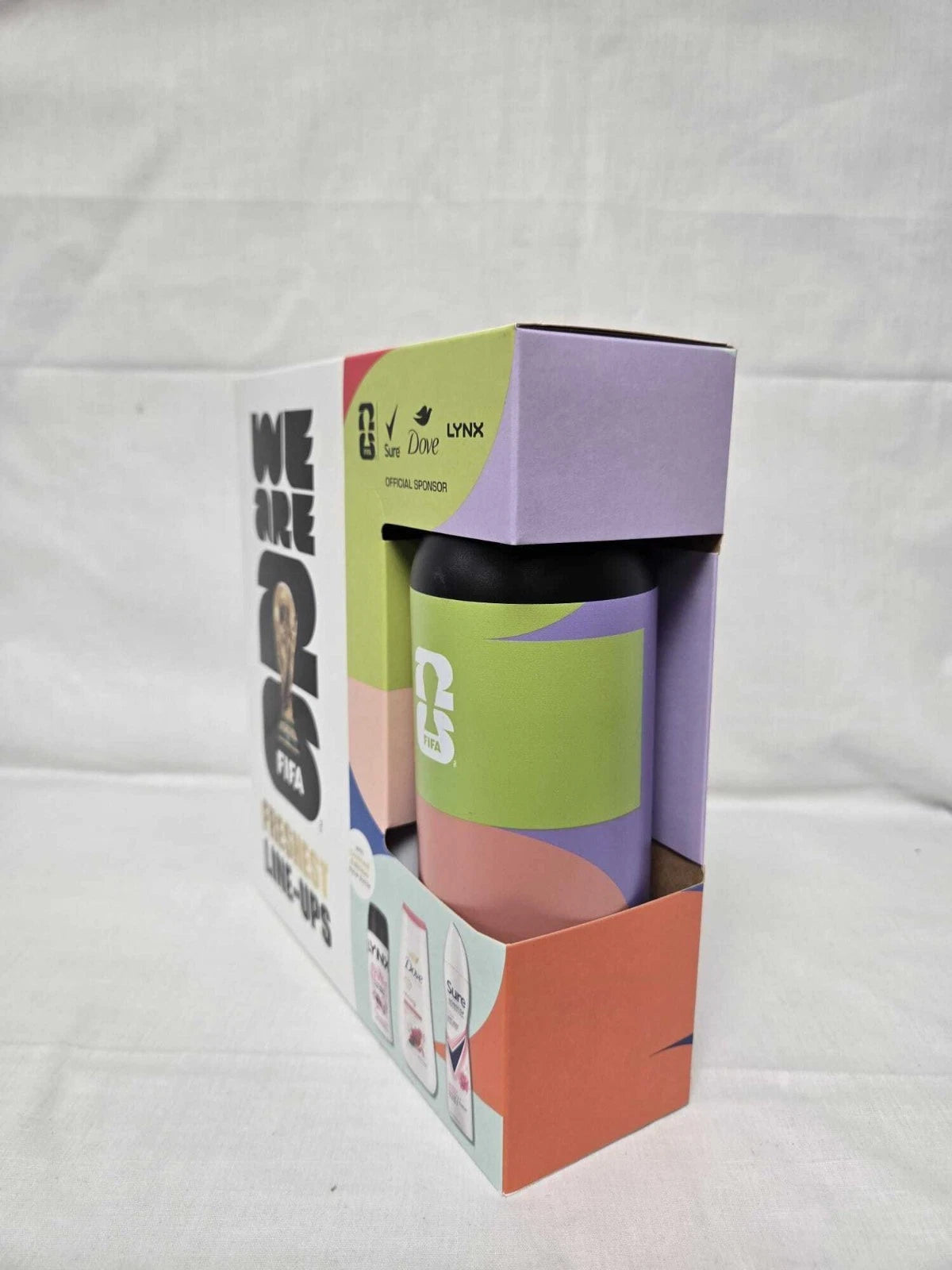 FIFA World Cup 2026 Freshest Line-Ups Gift Set – LYNX, Dove & Sure Toiletries with Water Bottle