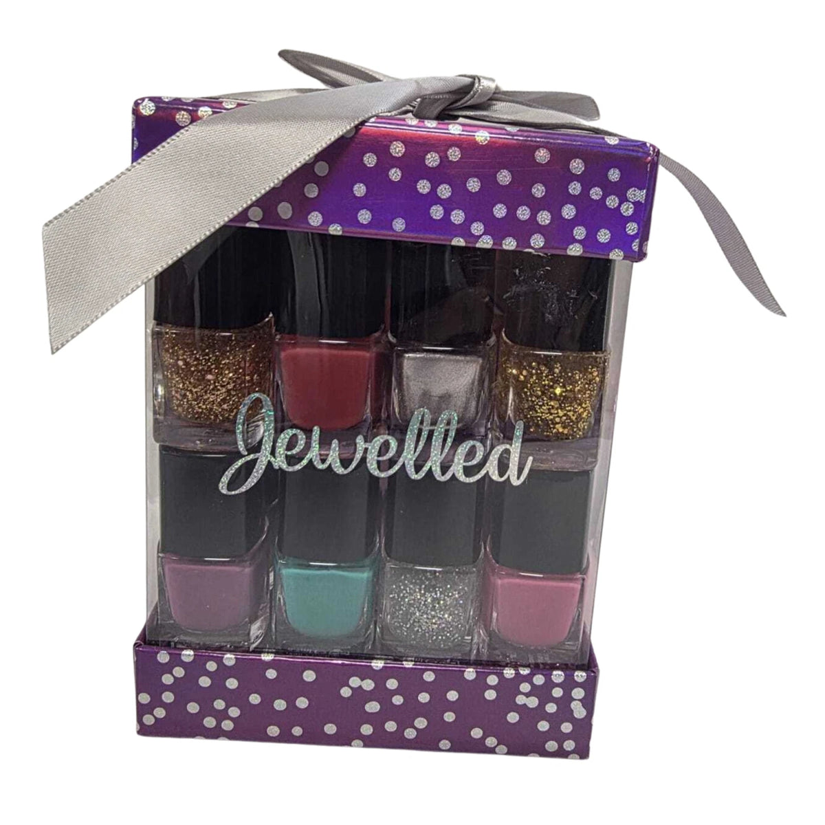 8 Piece Nail Polish Gift Set – Assorted Colours & Glitter Shades for Manicures
