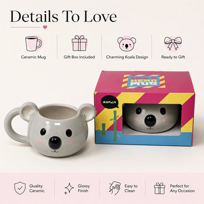 Novelty Ceramic Character Mug – Choice of 7 Animal & Santa Designs