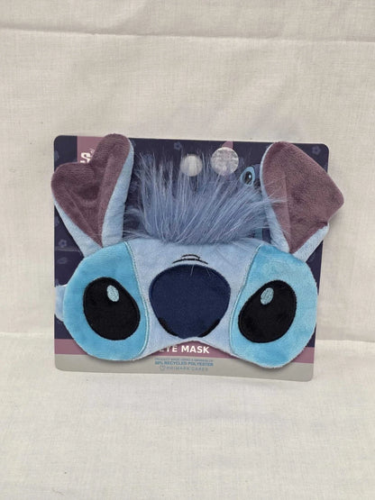 Blue Plush Character Sleep Eye Mask with 3D Ears & Elasticated Strap – Travel & Relaxation