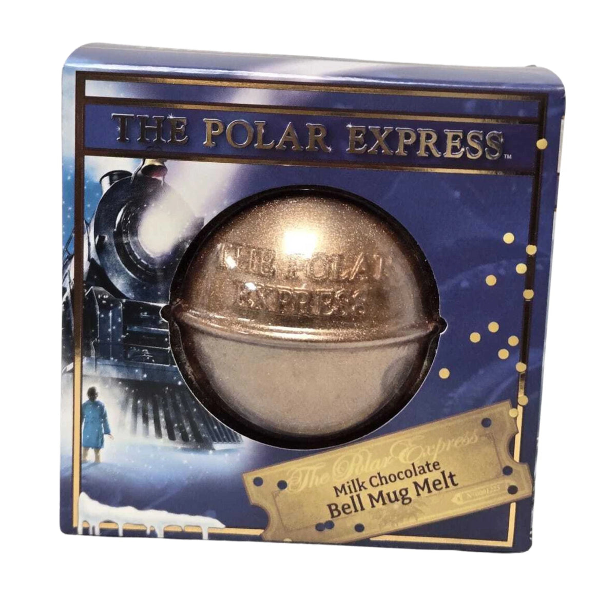 The Polar Express Milk Chocolate Bell Mug Melt 55g with Marshmallows | Single or Pack of 2