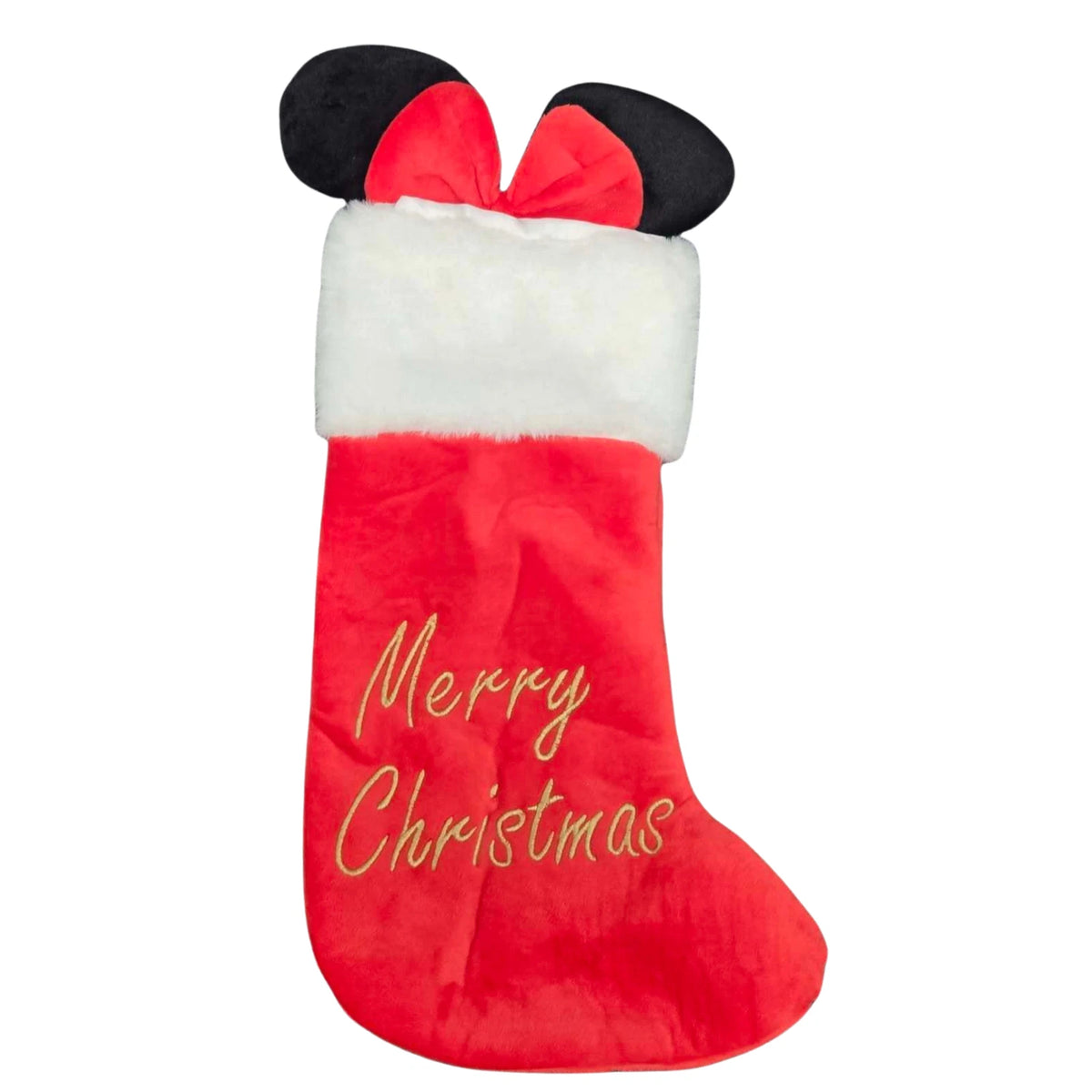 Minnie Mouse or Unicorn Plush Christmas Stocking Red or Pink Festive Decoration