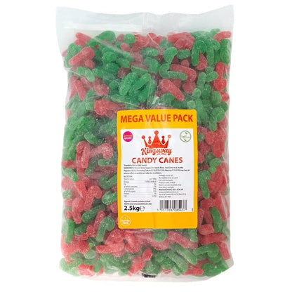 Kingsway Christmas Jelly Sweets Sugared Candy Canes