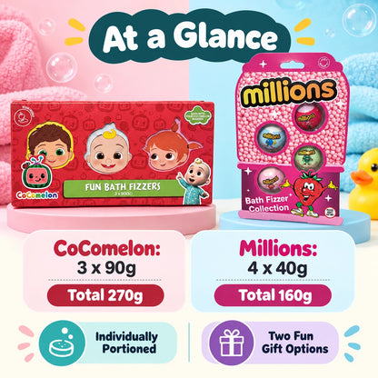 Fun Bath Fizzer Gift Set – Choice of 3 x 90g or 4 x 40g
