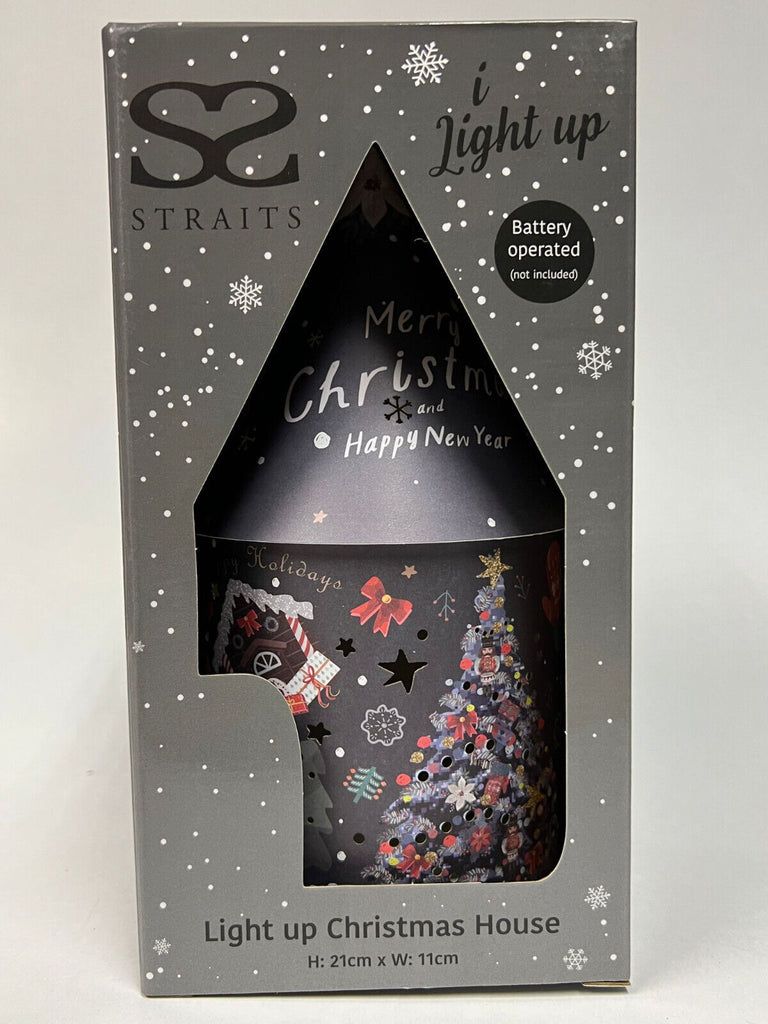 Enchanting Light-Up Fairy House Christmas Theme LED Decor Lamp