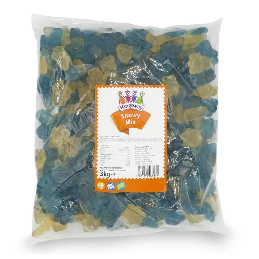 Kingsway Christmas Jelly Sweets Snowy Mix Sugared