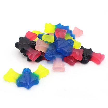 Halloween Bat Gummy Sweets Vegan Fruit & Bubblegum Jelly Candy Bulk 500g-3kg