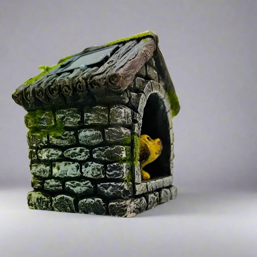 Charming Dog House Garden Ornament