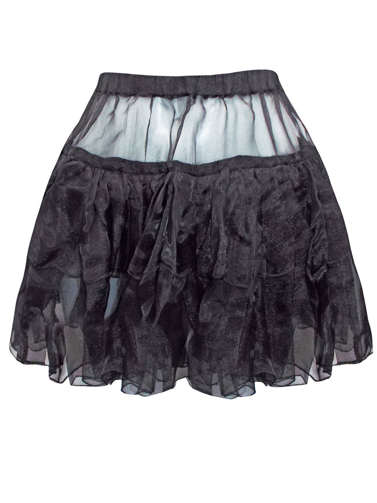 Altnoir BLACK Organza Tutu Skirt - Onesize