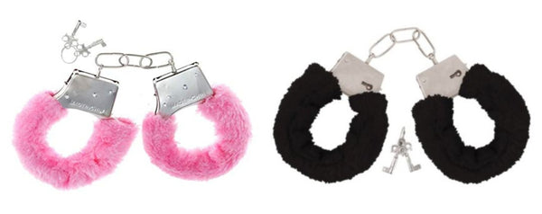 Black & Pink Furry Handcuffs