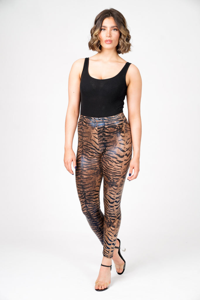 Calvin Tiger Print High Waist Leggings