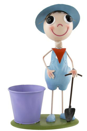 Boy Figurine with Pot (Decorative Ornament)