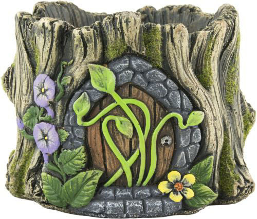 Cement Pot Fairy Door Planter